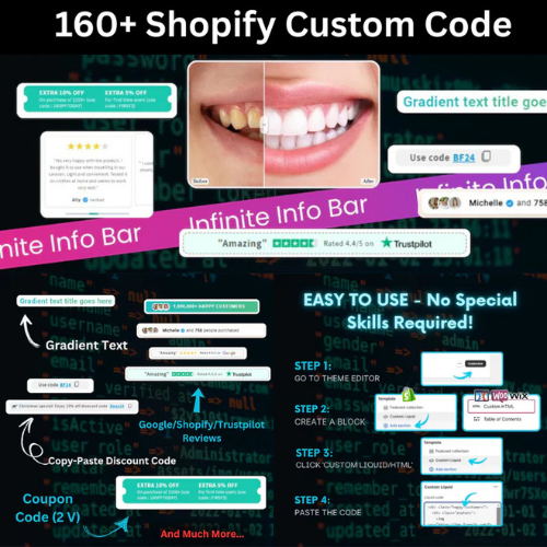 (160+ Shopify CRO codes) with FREE Gift 100000+ AI reels, paid Shopify theme, and Canva templates